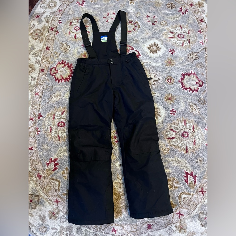 Slalom kids snow bib pants with suspenders